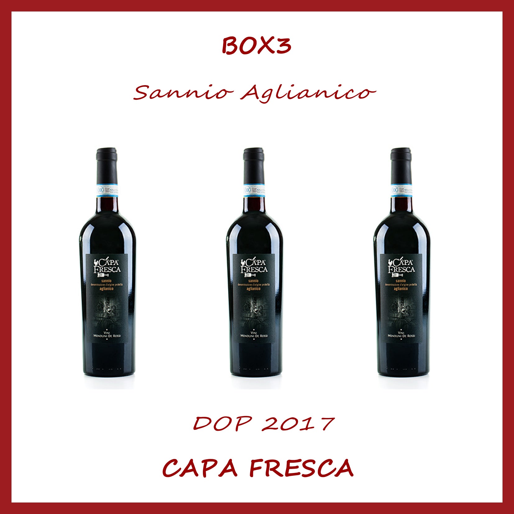 BOX3 - CAPA FRESCA Sannio Aglianico DOP 2017