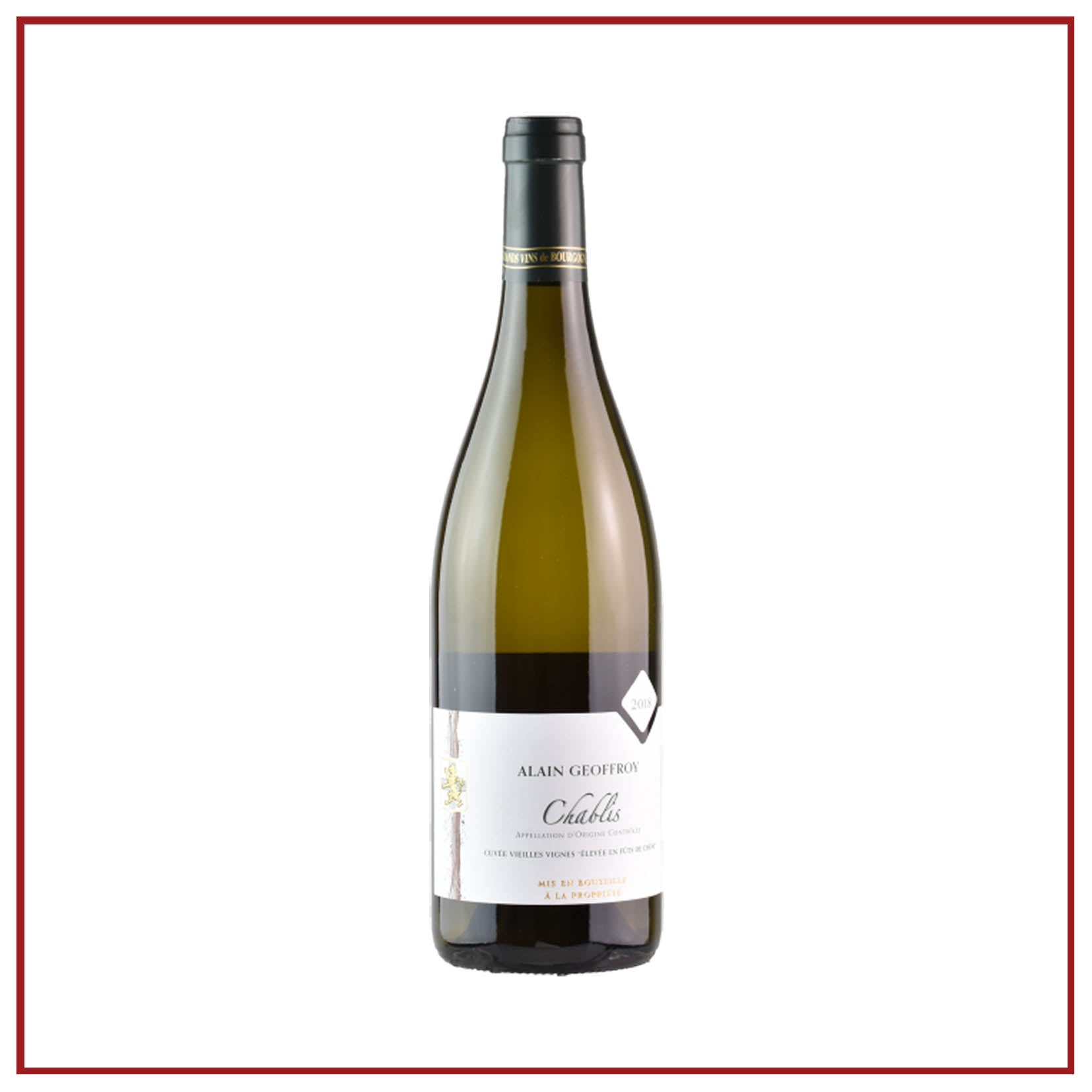 CHABLIS Cuvée Vieilles Vignes Élevé en Fût de Chêne AOC 2018